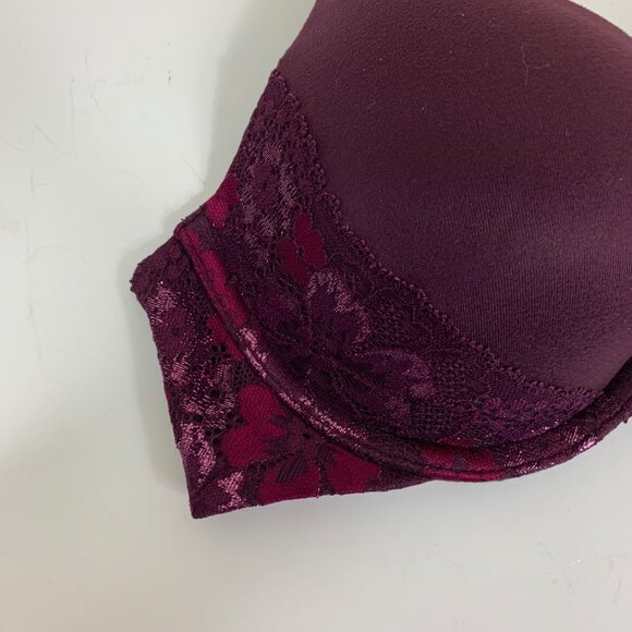 Body by Victoria Push-up  Bra in Dark Purple - Size 32C - Picture 2 of 7